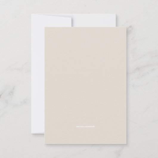 いかなる年齢の冬の北極熊の誕生パーティー 招待状 (裏面)