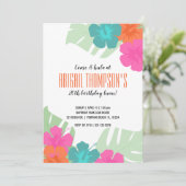 いかなる時代の熱帯バースデーパーティールアウ（ハワイ式宴会） 招待状 (スタンド正面)