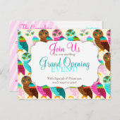 いかに今コキンメフクロウか。 オープン インビテーションポストカード (正面/裏面)