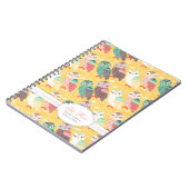 いかに今コキンメフクロウか。 カスタムな文字 ノートブック (左側)