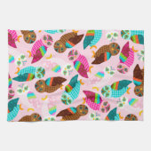 いかに今コキンメフクロウか。 キッチンタオル (横)