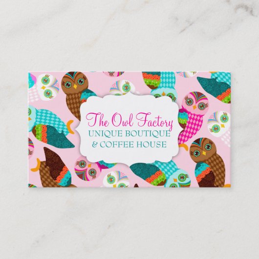 いかに今コキンメフクロウか。 名刺 (正面)