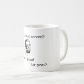 いかに決してについてか。 コーヒーマグカップ (正面右)