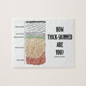 いかに皮が厚いですか。 (表皮の皮の層) ジグソーパズル (横)