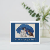 いかに私の友人の郵便はがきをしていますか。 ポストカード (スタンド正面)