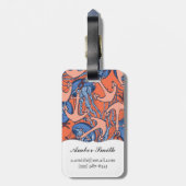 いかりおよびくらげパターン ラゲッジタグ (裏面縦)