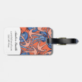 いかりおよびくらげパターン ラゲッジタグ (裏面横)