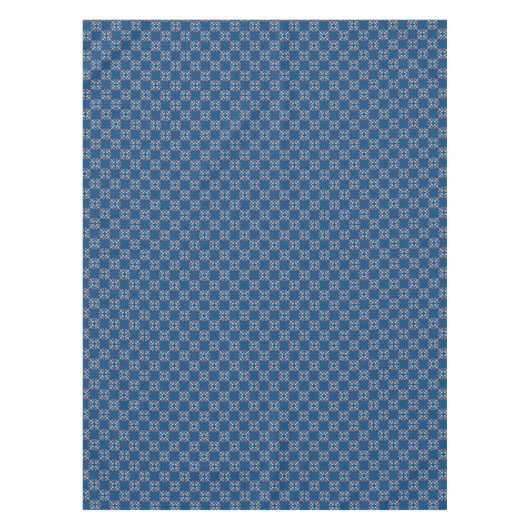 いかりおよびハートパターン テーブルクロス (正面)