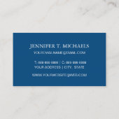 いかりおよびハートパターン 名刺 (裏面)