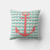 いかりおよび波 クッション (裏面)