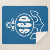 いかりおよび海 シェルパブランケット (正面(横))