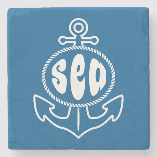 いかりおよび海 ストーンコースター (正面)