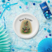 いかりおよび花との餞別 ペーパープレート (パーティー)