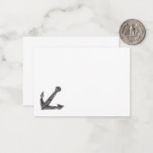 いかりかわいいデザイン ノートカード (正面/裏面インサイチュ)