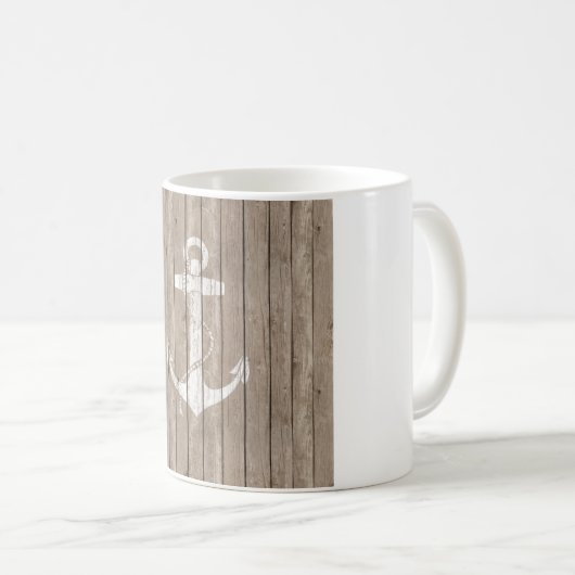 いかりが付いている動揺してな木 コーヒーマグカップ (正面右)