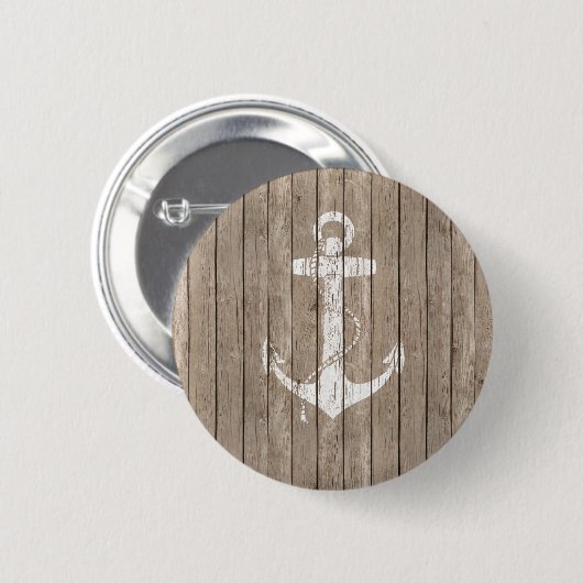 いかりが付いている動揺してな木 缶バッジ (正面&裏面)