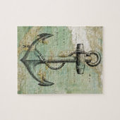 いかりが付いている旧式で航海のな地図 ジグソーパズル (横)