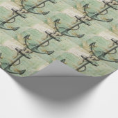 いかりが付いている旧式で航海のな地図 ラッピングペーパー (角)