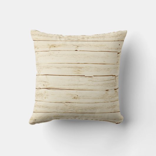 いかりが付いている素朴で白い木 クッション (裏面)