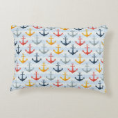 いかりが付いている航海のなパターン アクセントクッション (裏面)