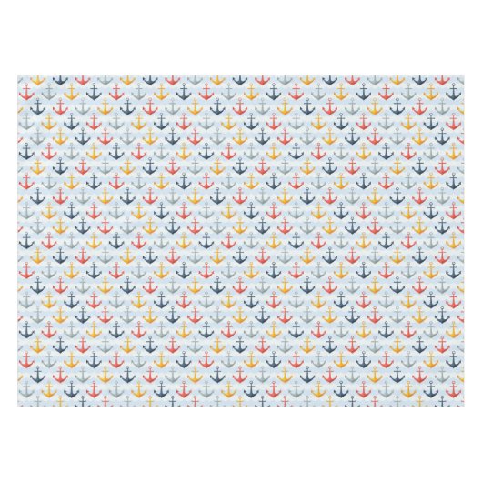 いかりが付いている航海のなパターン テーブルクロス (正面(横))