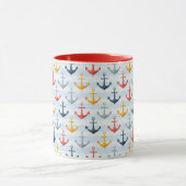 いかりが付いている航海のなパターン マグカップ (中央)