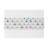 いかりが付いている航海のなパターン 招待状ベリーバンド (裏面例)