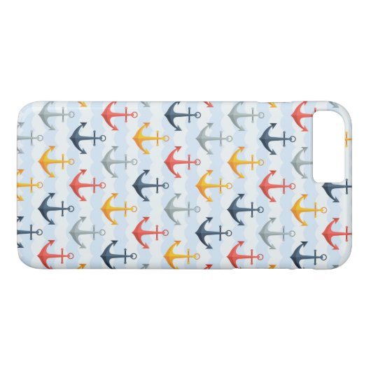 いかりが付いている航海のなパターン Case-Mate iPhoneケース (裏面(横))