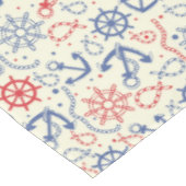 いかりが付いている赤そして海軍背景 テーブルクロス (アングル)