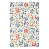 いかりが付いている赤そして海軍背景 ミニクリップボード (裏面)