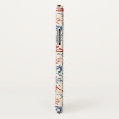 いかりが付いている赤そして海軍背景 Case-Mate iPhoneケース (裏面/右)