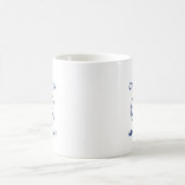 いかりとオール（船長またはボート名あり） コーヒーマグカップ (中央)