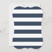いかりとストライプのベビーシャワー招待状 招待状 (裏面)