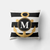 いかりとストライプ クッション (裏面)