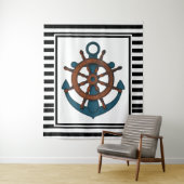 いかりとストライプ タペストリー (インサイチュ)