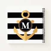 いかりとストライプ ノートブック (裏面)