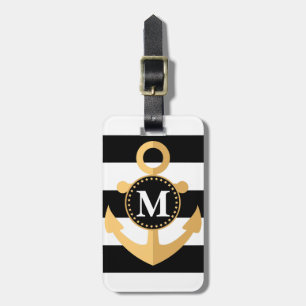 いかりとストライプ ラゲッジタグ