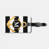 いかりとストライプ ラゲッジタグ (裏面横)