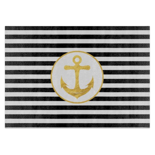 いかりとストライプ |航海のテーマ |カッティングボード カッティングボード (正面)