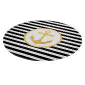 いかりとストライプ |航海のテーマ |カッティングボード カッティングボード (角)