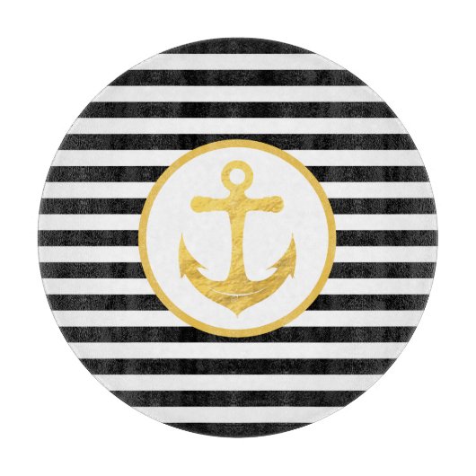 いかりとストライプ |航海のテーマ |カッティングボード カッティングボード (正面)