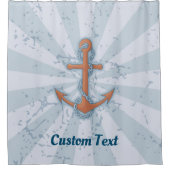 いかりとチェーン シャワーカーテン (正面)