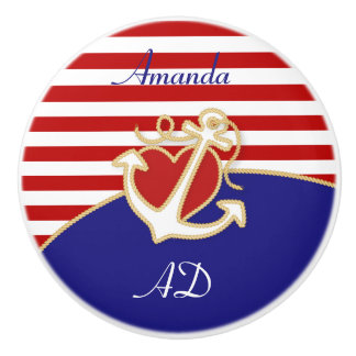 いかりとハート セラミックノブ