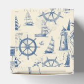 いかりとヘルムを備えたキューブ型航海のギフトボックス フェイバーボックス (上部)