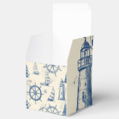 いかりとヘルムを備えたキューブ型航海のギフトボックス フェイバーボックス (オープン)