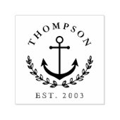 いかりとリース航海のの名前と年の設立 セルフインキングスタンプ (デザイン)