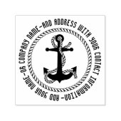 いかりとロープの名前とアドレス セルフインキングスタンプ (デザイン)