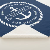 いかりとロープボート名の配船ポートへようこそ シェルパブランケット (3/4)