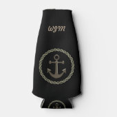 いかりとロープモノグラムの ボトルクーラー (正面)