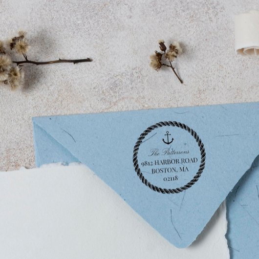 いかりとロープ航海の セルフインキングスタンプ